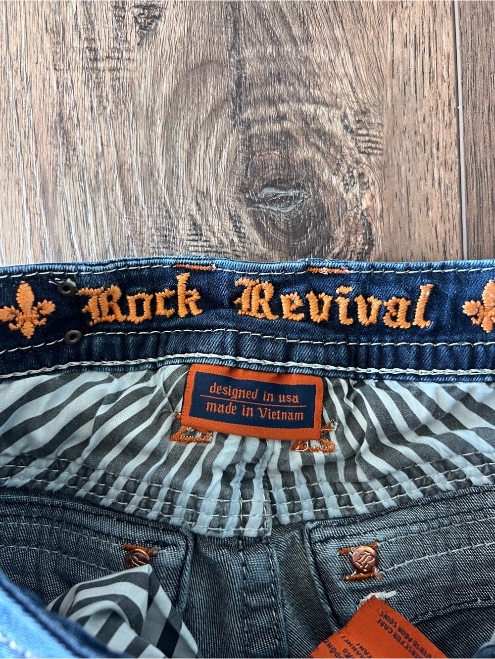 Rock Revival Women’s Arlene Blue Boot Cut Jeans Medium Wash Size 28 - Picture 14 of 16